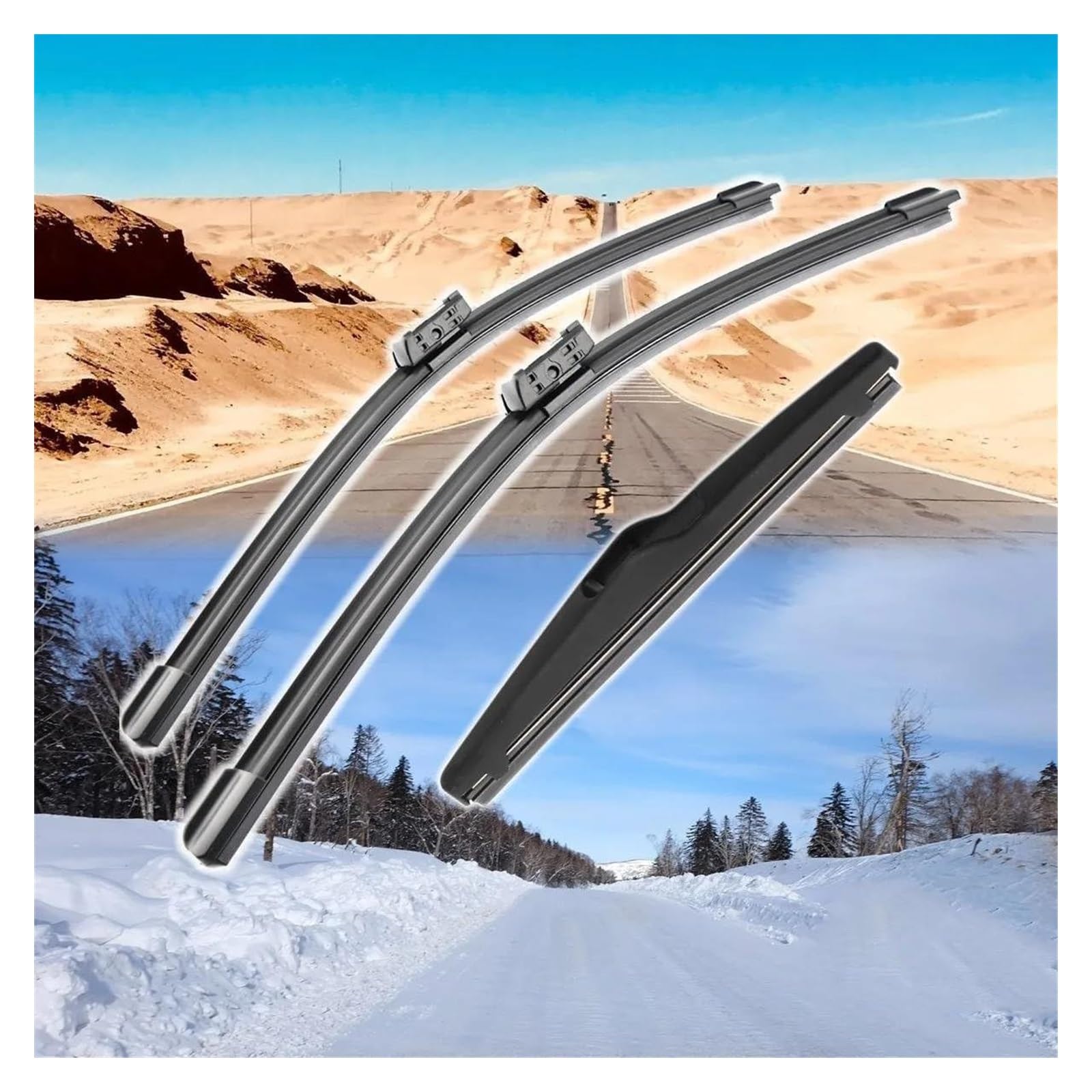 tergicristallo per C3 per Aircross 2017 2018 2019 2020 26 "+ 16" + 8 "Anteriore Spazzole Tergicristallo Spazzole Spazzole Tergicristallo Auto Posteriori