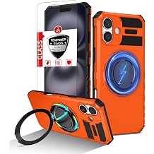 Magnetic Kickstand Case for iPhone 16 Plus compatible with MagSafe