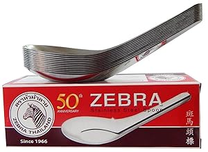 Asian Stainless Steel Soup Spoons
