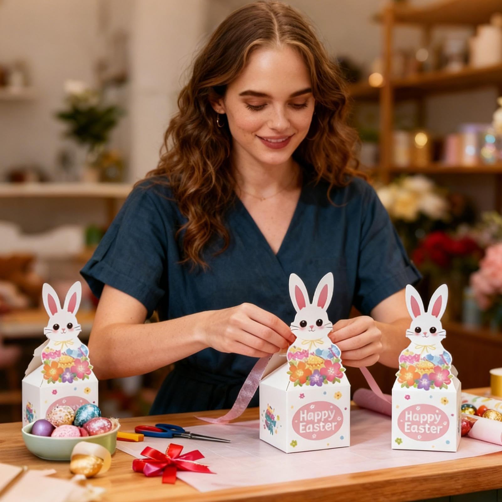 Scatole Di Biscotti Pasquali 24 Confezioni Porta Dolci Divertenti | Regalo Con Snack Pasquali Per Dolciumi Snack Decorazioni Primavera Famiglia Casa Festa Compleanno
