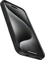 Vista 3 de OtterBox Funda para iPhone 15 Pro MAX (Only) Commuter Series, negra, delgada y resistente, apta para bolsillo, con protección de puerto