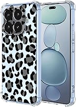 XINYEXIN Mobile Phone Case for Xiaomi 15T Pro 5G / Mi 15T Pro 5G Case Women Girls Flower Pattern Design Ultra Thin Transparent Protective Case Shockproof TPU Bumper Clear Case - Leopard
