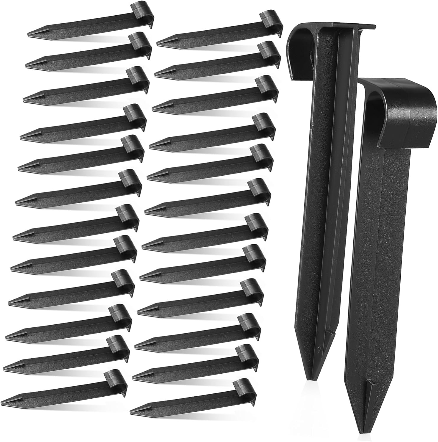 100 Pcs Drip Support Stakes Plant Watering Spikes Watering Systems for Outdoor Plants Can Hose Fixed Stakes Soaker Watering System Irrigation Stakes Drip Support Pin