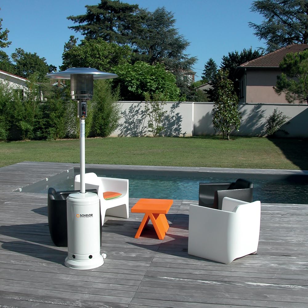 Maeva I Parasol chauffant mobile sur roues au gaz propane