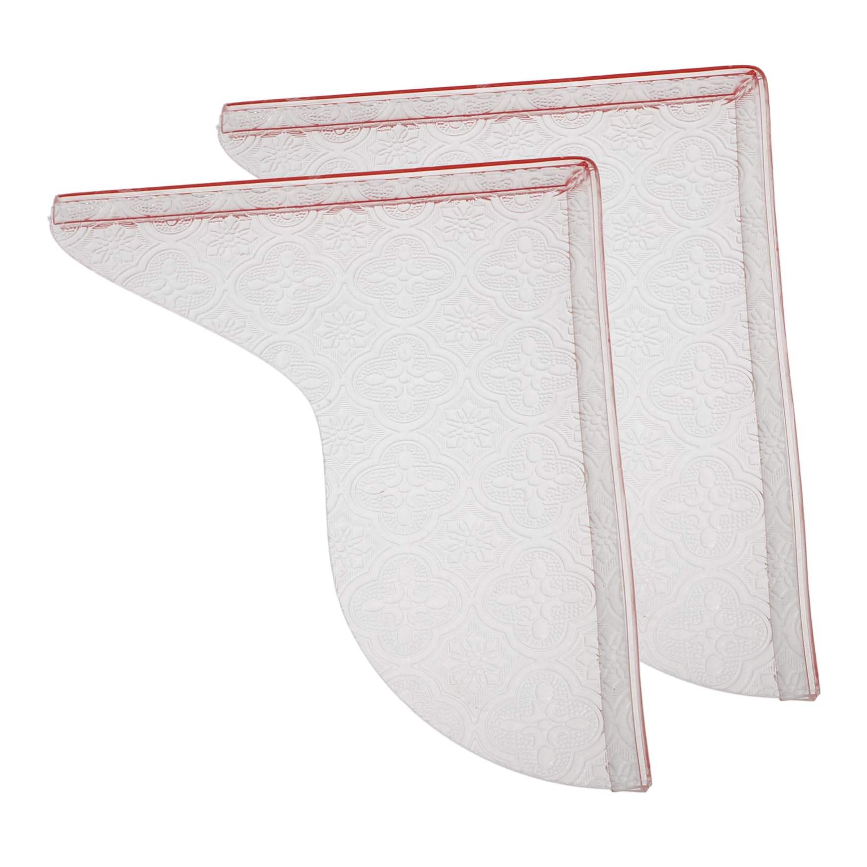 OUNONA 1 Pair Splash Guard Shower Dam Shower Door Water Guard Shower Water Dam Bathtub Splash Board Bathtub Water Guards Bath Tub Water Guard Shower Water Guard Acrylic Transparent