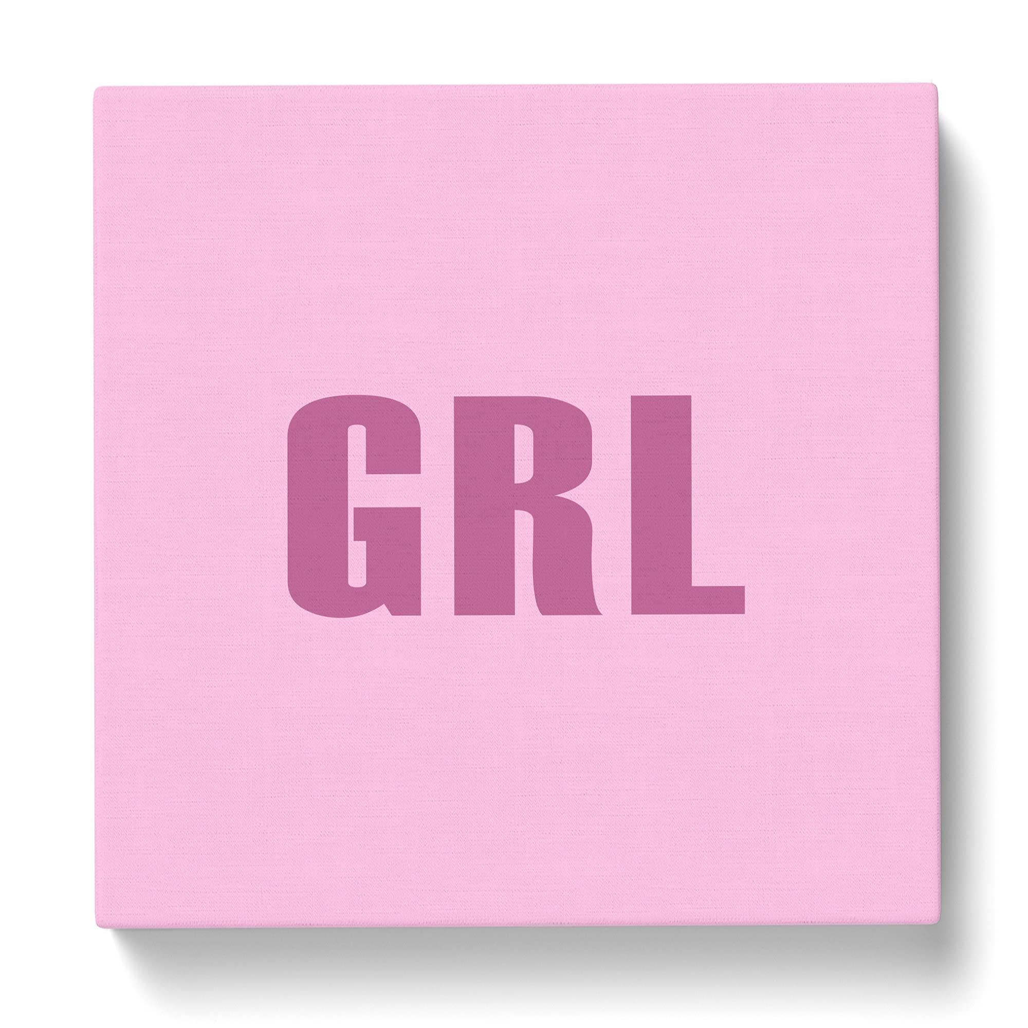 GRL Modern Typography Quote Canvas Print, Mixed, 35L x 35W cm - Image 3