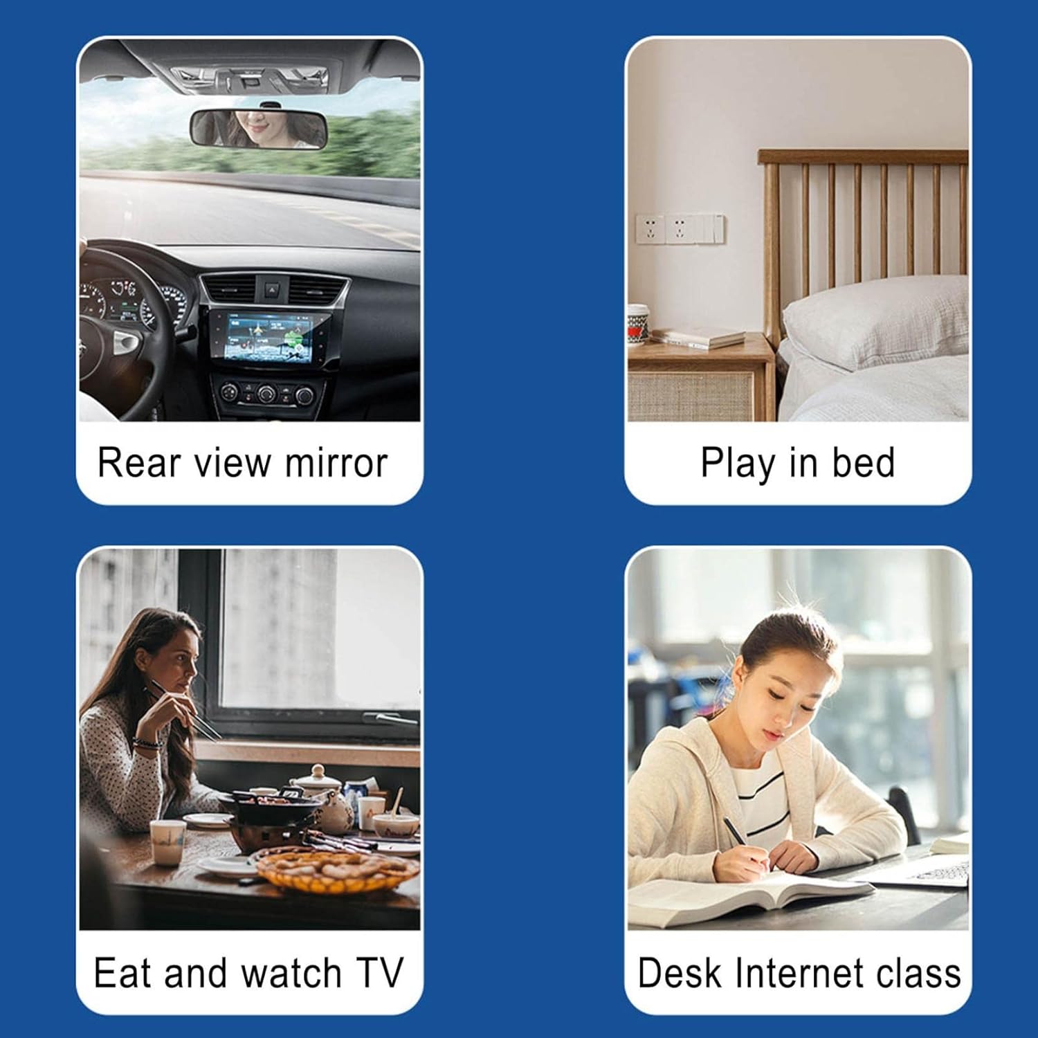 crazypig multifunctional rearview mirror phone holder 360%c2%b0 car rearview mirror phone holder clip mount gps holder for kitchen smartphone holder