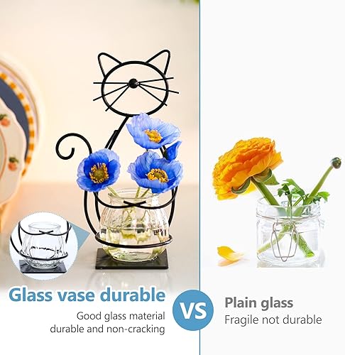 Miniatura 13 de Terrario de plantas, jarrones hidropónicos para decoración del hogar, moderno soporte creativo para terrario de pájaros, regalos ideales