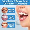 50pcs Temporary Crowns for Back Teeth,Temporary Tooth Filling & Repair Kit,Dental Repair Kit for Broken Tooth,Wide Application,Easy to Operate,Premium Materials,Compact,Portable,Use for Back Teeth