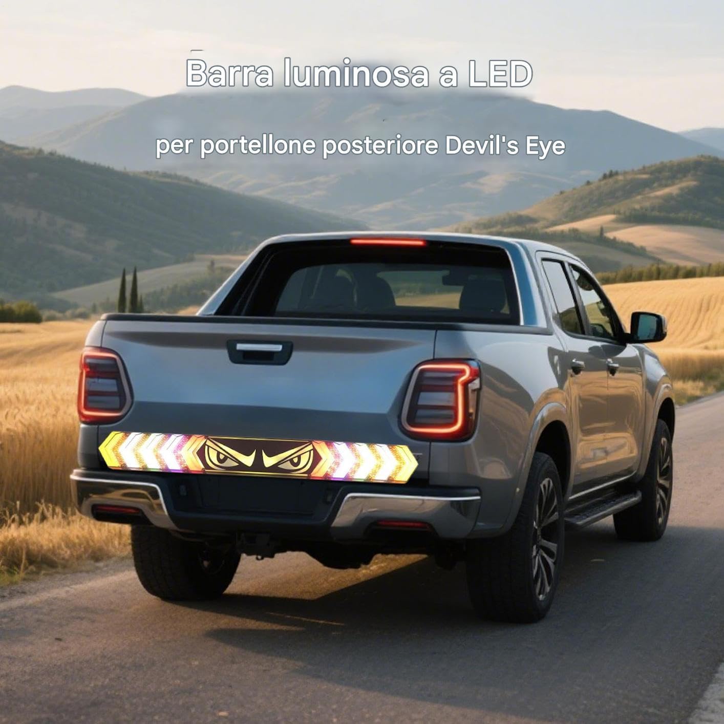 Tira de luz trasera LED,Tira LED Retrovisor - Indicadores Dirección Diseño Ojos Impermeable para Carreras Camping Construcción Transporte Guía | Tira LED Luz Trasera Offroad 4x4 Carreras Construcción Trabajo Diario Para Camión Coche SUV Pickup Remolque