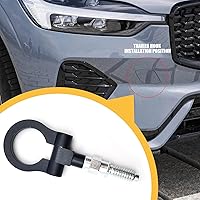 Vista 5 de gunhunt 1 gancho de remolque para parachoques delantero de automóvil, anillo de tracción de parachoques de aluminio, reemplazo de anillo