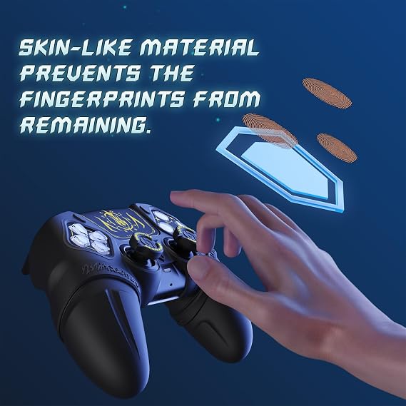 playvital Pack of 2 Silicone Case for PS5 Controller Protective Case Accessory for PS5 Controller Suitable for Charging Station with Thumbsticks Caps Touchpad Skin & D Pad Sticker (Runes Edition