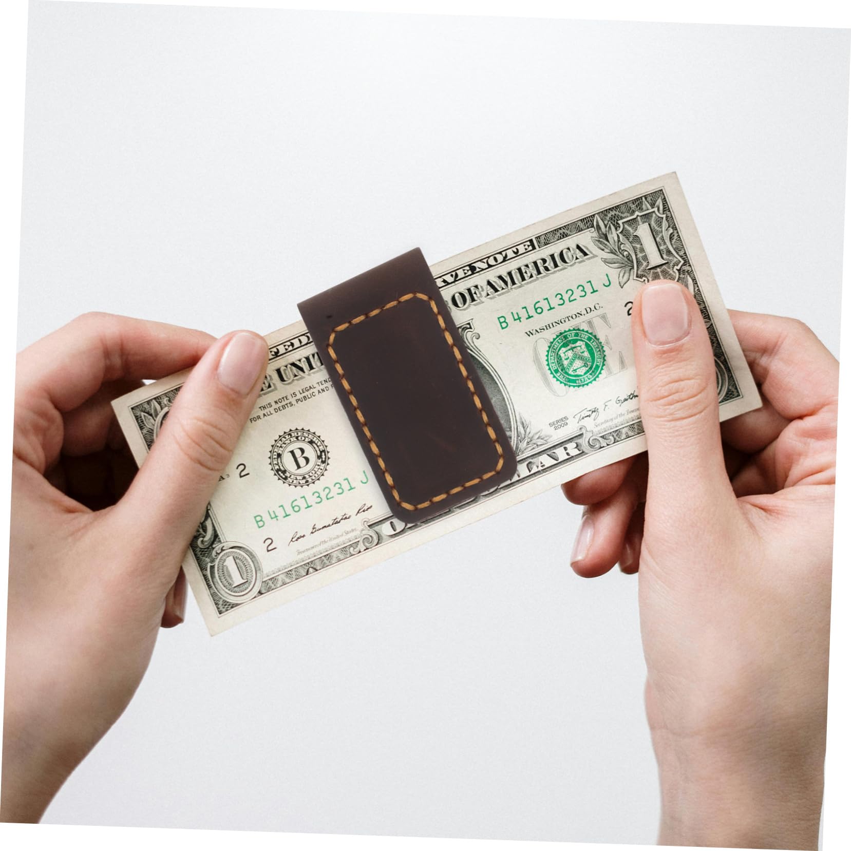 Portafoglio Magnetico In Pelle PU Con Fermasoldi, Portamonete Corto, Porta Carte Di Credo Nere, Porta Banconote, Morsetto Maschile, Stile Business 2024