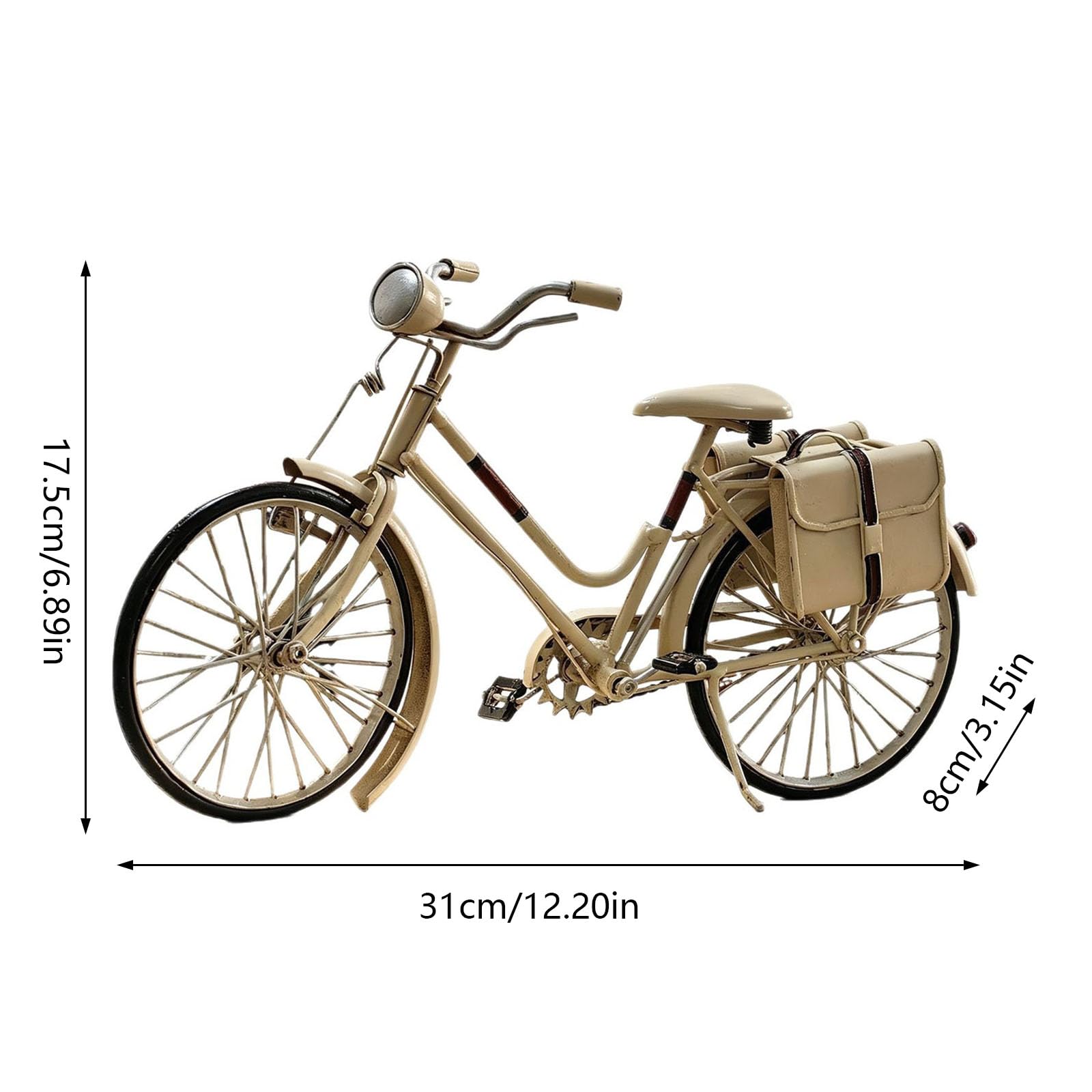 Generisch Eisen Fahrrad Display Ornament mit Rahmenkorbdetails für den