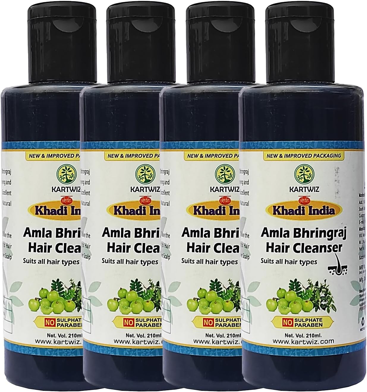 Khadi Natural Herbal Amla and Bhringraj Shampoo (840 ml)