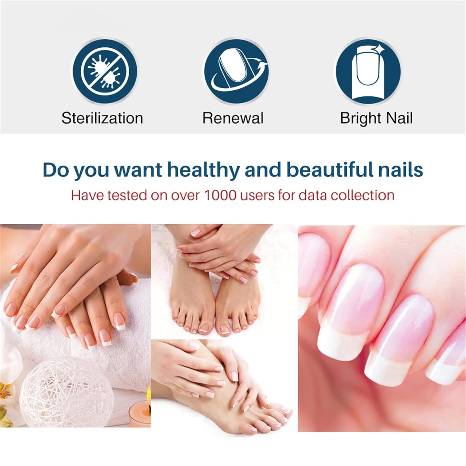 Nail Repair Liquid for Women Men Easy to Use Natural Pure and Mild Care (white) : Beauty & Personal Care