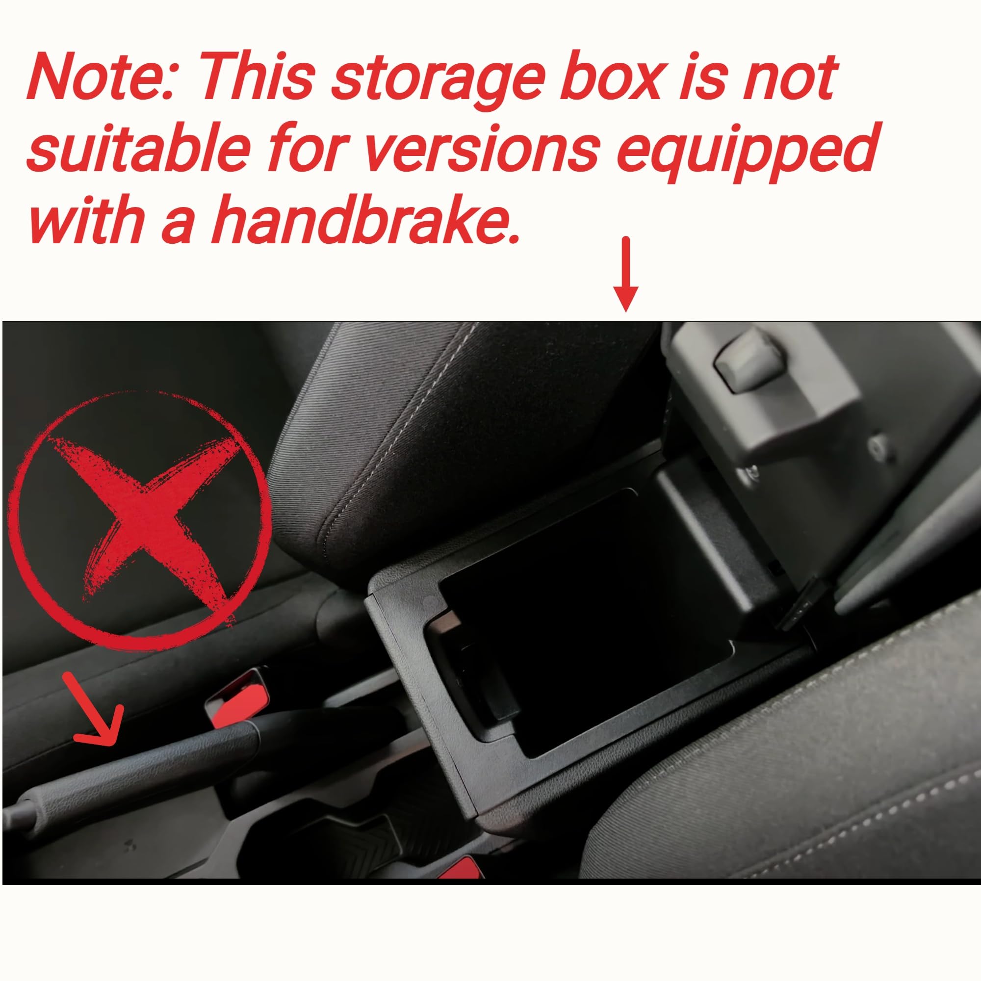 】Duster 3 compartimento de almacenamiento para consola central para Dacia Duster 3 2024-2025 2026 accesorios reposabrazos caja de almacenamiento organizador (sin freno de mano, negro)