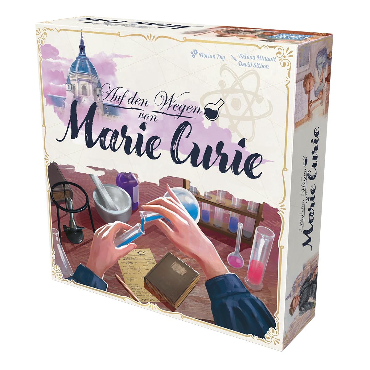 Sorry We are French, sur Les chemins de Marie Curie, 2 à 4 Joueurs, à partir de 10 Ans, 20 à 40 Minutes, Allemand