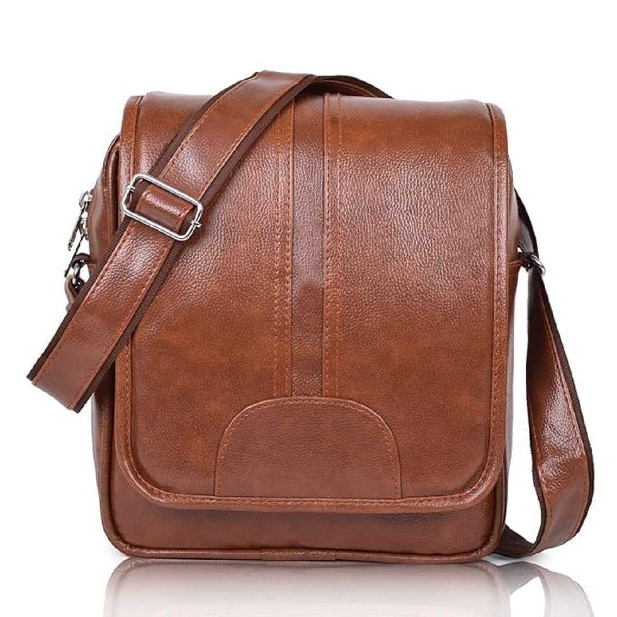 PU Synthetic Leather Stylish Men's Sling Bag - Cross Body Travel Bag, Office, Business, Messenger Bag, Fathers day gift idea, Gift for men & Women, Valentine day gift for men-image-41
