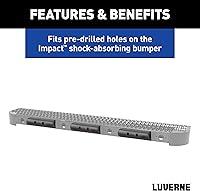 Vista 5 de LUVERNE 2090615 Protector de Parachoques de Goma Universal de 10 Pulgadas Tira Protectora Muelle de Carga Almohadilla de Guardabarros Trasero Tope