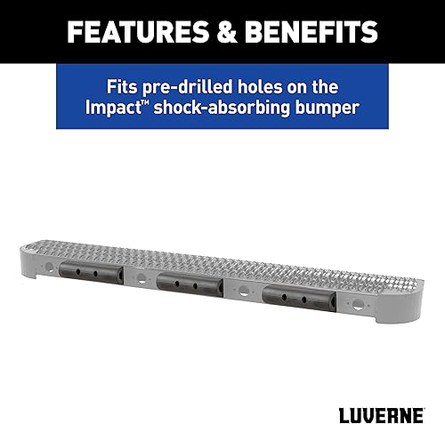 Miniatura 5 de LUVERNE 2090615 Protector de parachoques de goma universal de 10 pulgadas, tira de carga de muelle de carga, parachoques trasero