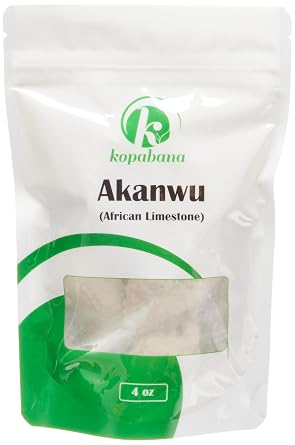 KOPABANA Akanwu African Limestome Kanwa | Kaun | Potash 4oz
