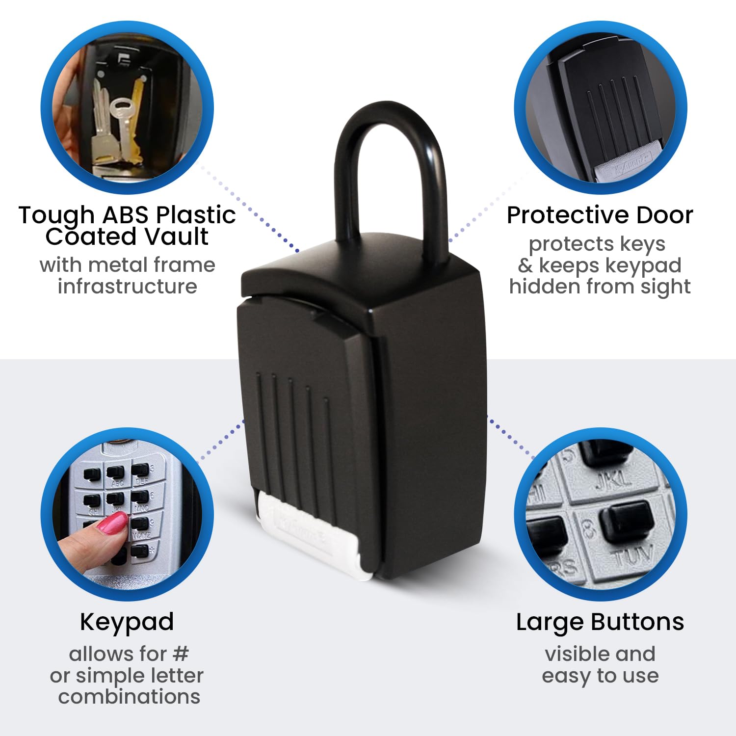 KeyGuard SL-501 Boîte de rangement pour clés de grande capacité KeyGuard