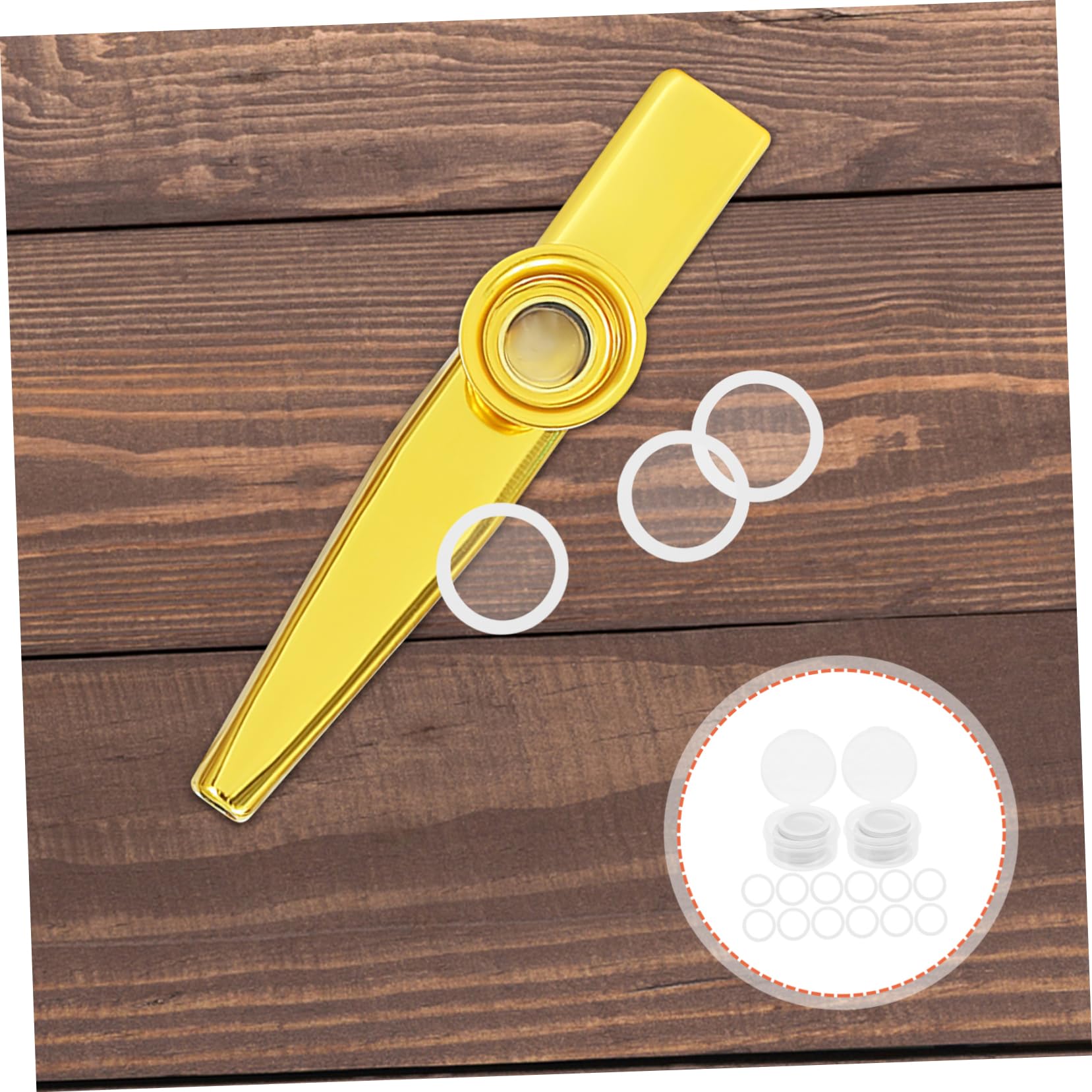 NULYLU 4sets Universal Membranes Flute Diaphragm for Flute Cleaning Films Supplies 60pcs*4