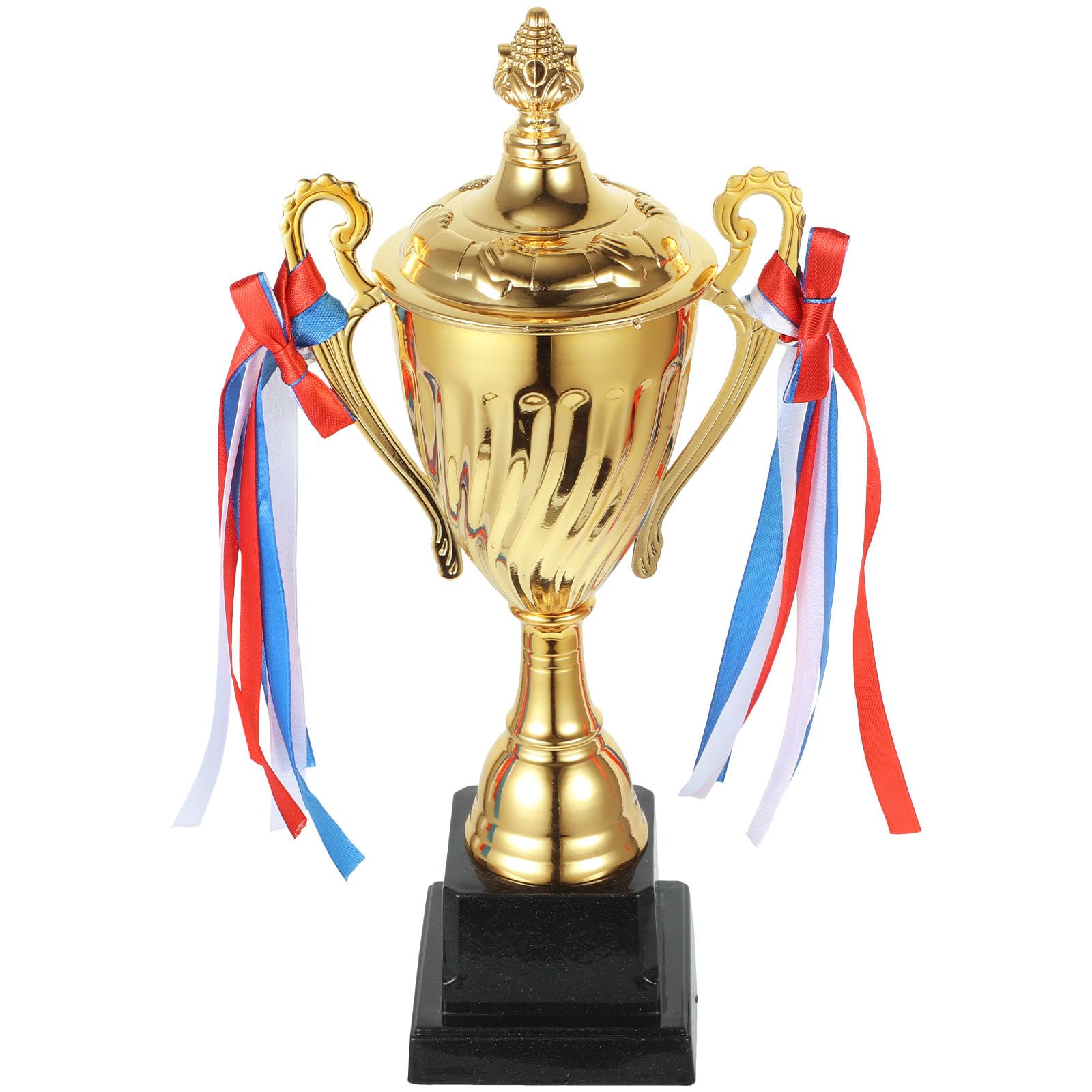 VICASKY Trofeo Copa Dorada de Metal Base Plástica para Competición Deportiva, Diseño Elegante y Resistente para Eventos Escolares y Ceremonias