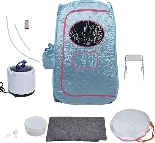 Amazon Co Jp スチームサウナキット 急速加熱ポータブルサウナテント0 99分時間設定1 9家庭用spa用サウナルーム用リモコン付き温度設定 4 ホーム キッチン