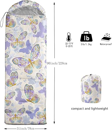 Miniatura 84 de CVHOUSE Camping Sleeping Bags,3 Season Warm & Cool Weather,Lightweight,Waterproof Sleeping Bags for Adults & Kids,Traveling,and Outdoors,Camping