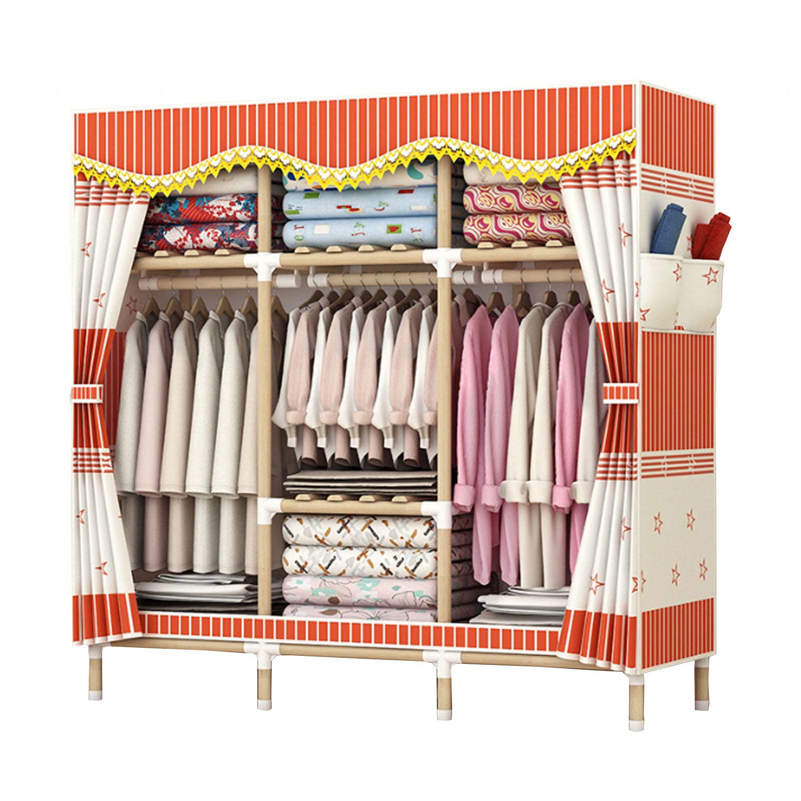 Armario para ropa de lona portátil que transforma cualquier rincón en tu vestidor ideal