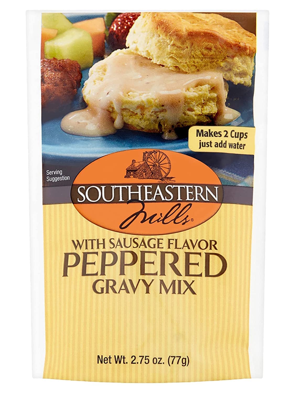 Southeastern MillsOld Fashioned Peppered Gravy Mix, With Sausage Flavor 2.75 Ounce (Pack of 12)
