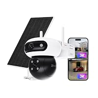EZVIZ 10MP (5MP+5MP) Telecamera Wi-Fi Esterno Senza Fili a Batteria con Doppia Lente)