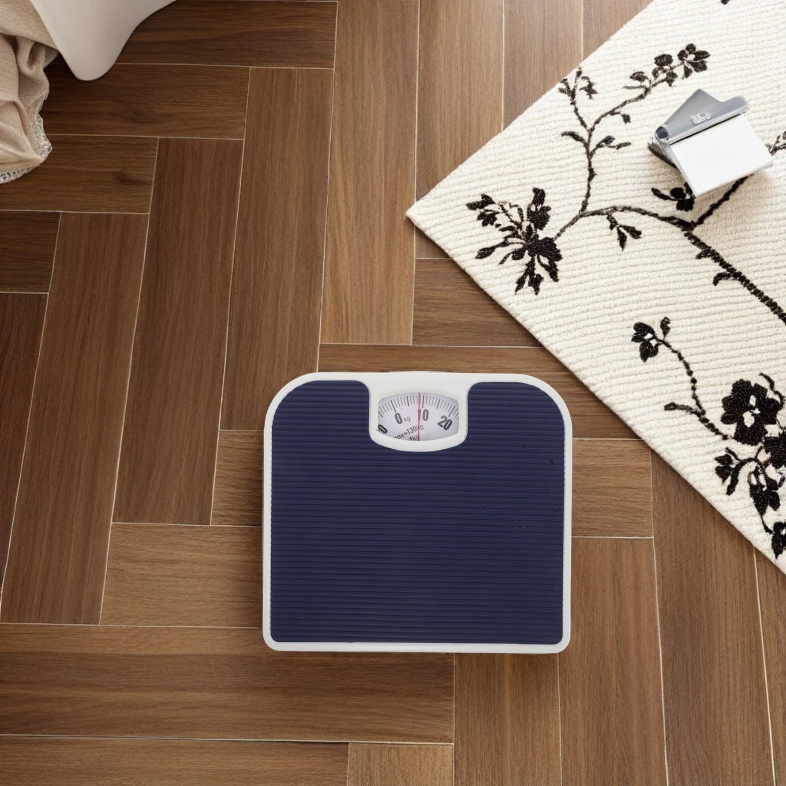 Tofficu Pesapersone Meccanica da Bagno Quadrante Analogico e Pedana Antiscivolo per Uso Domestico e Controllo Peso Corporeo Quotidiano