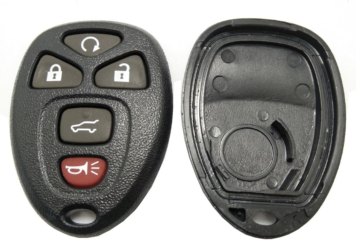 Horande Replacement Key Fob Cover Case fit for 2007-2012 GM Cadillac Escalade GMC Buick Yukon Chevrolet Suburban Tahoe Keyless Entry Key fob Shell