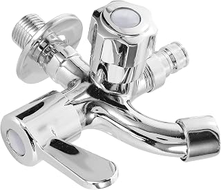Alipis Grifo de Lavabo de Aleación Resistente Grifo Mono Frío con Interruptor Izquierda Derecha para Baño Lavandería Bañera y Jardín Exterior