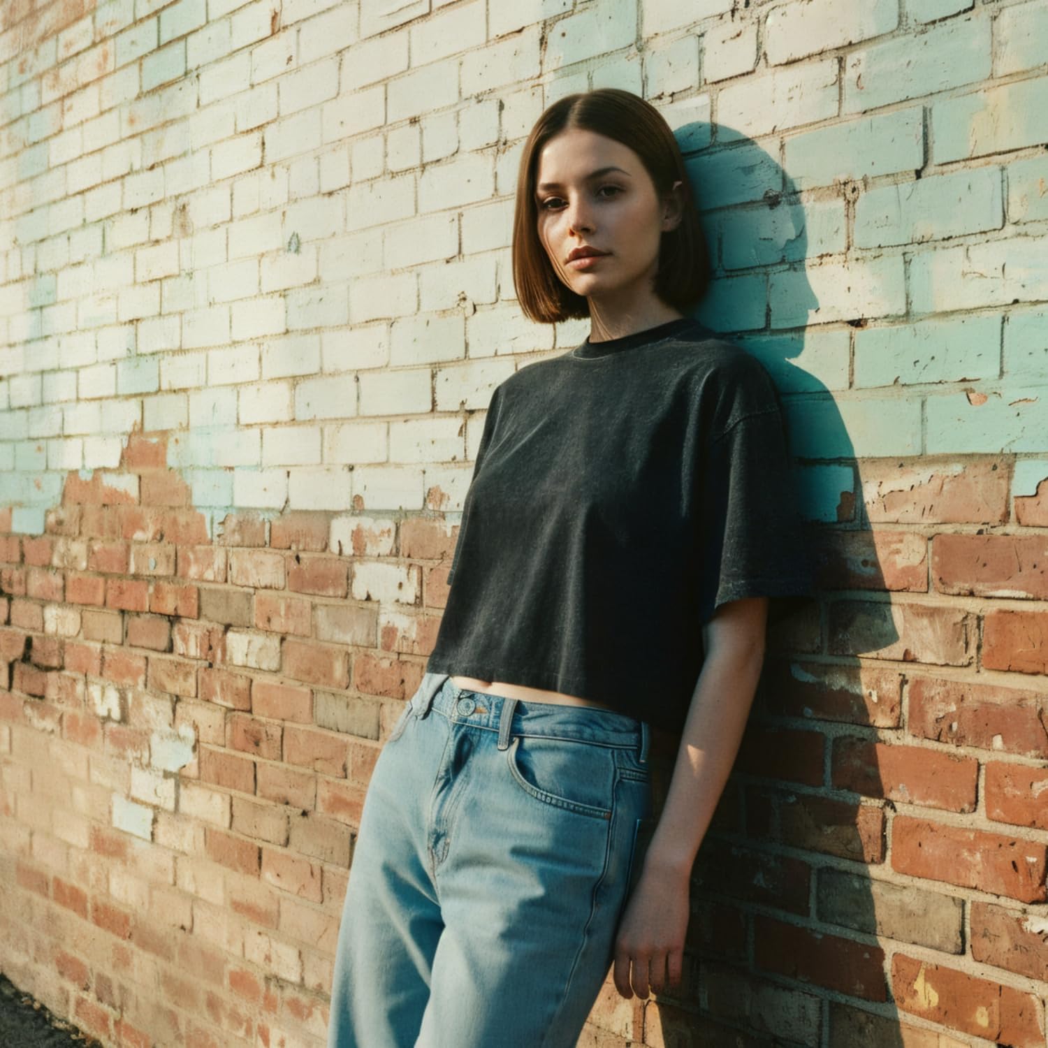 Womens Oversized Vintage T Shirts Casual Cropped Tees Short Sleeve Cotton Acid Wash Tops Workout Boyfriend Short Sleeve Tops - Image 6