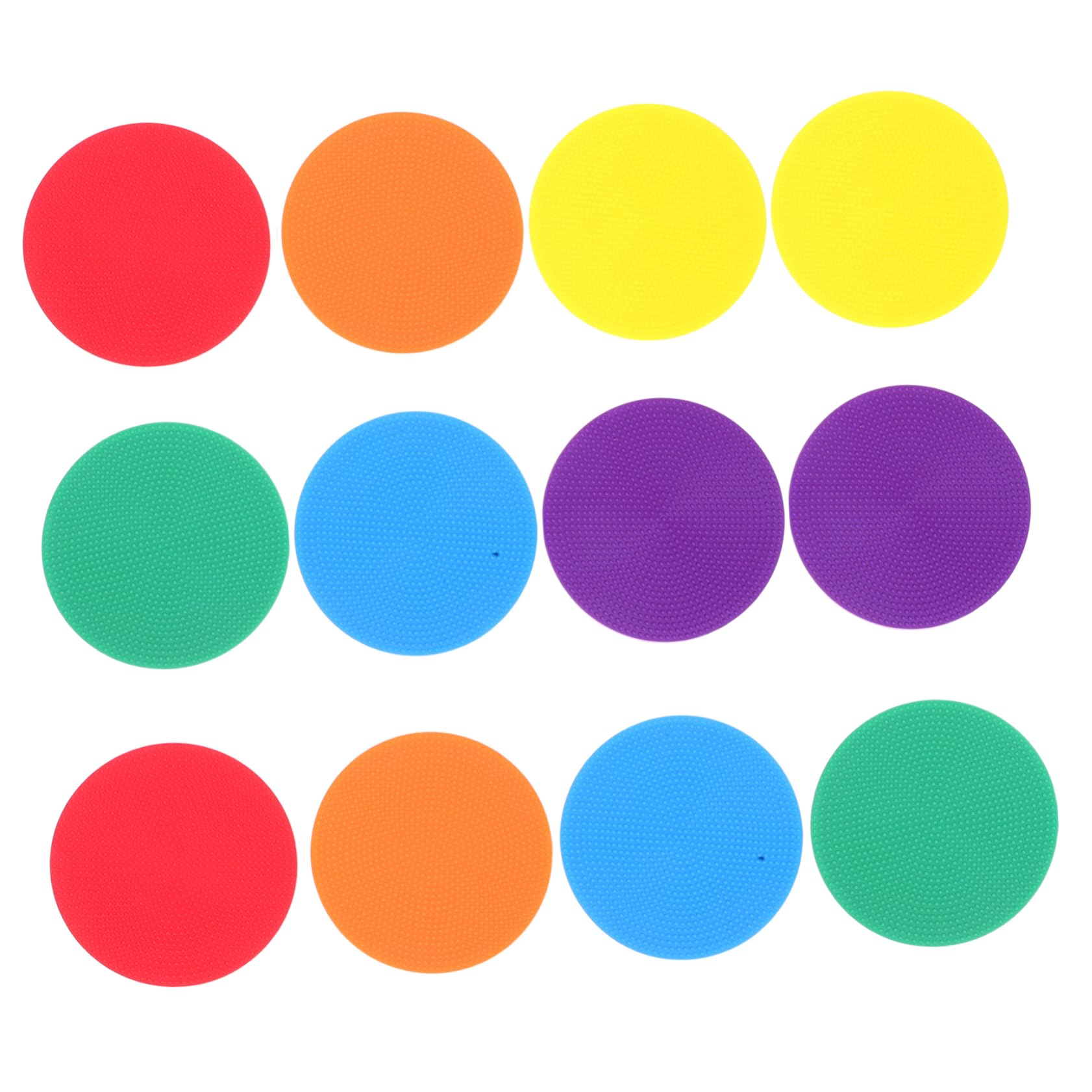 Milisten Lot de 12 Marqueurs Disques Plats Multicolores pour Football Sports Antidérapants Souples