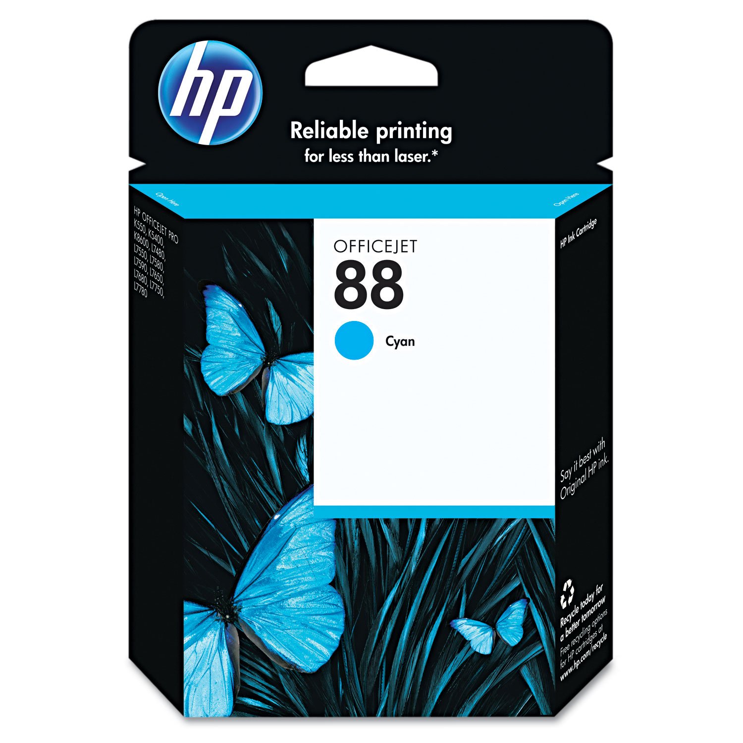 HEWLETT PACKARD HP 88 Cyan Ink Cartridge- Sensormatic