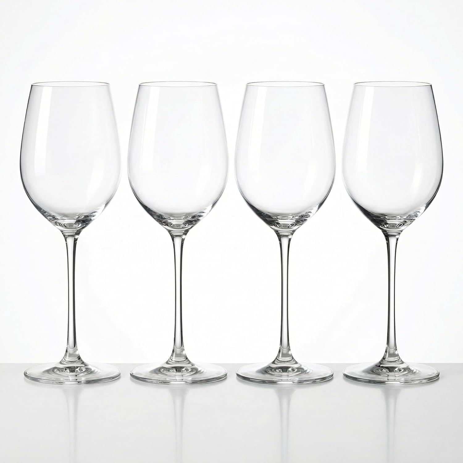 Ash & Roh® 300 ml Red and White Wine Glass | Party Glasses | Multi Purpose Wine Glass (4)