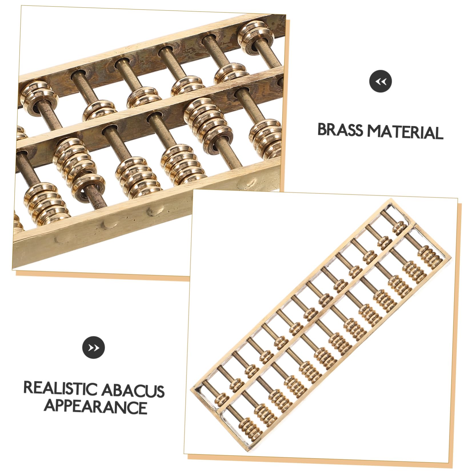 BESTonZON 3 Pièces Boulier en Laiton Petites Figurines De Boulier Ornement De Boulier De Bureau Statue De Boulier Décorative Boulier en Laiton Figurine Créative Boulier Ornement De Table