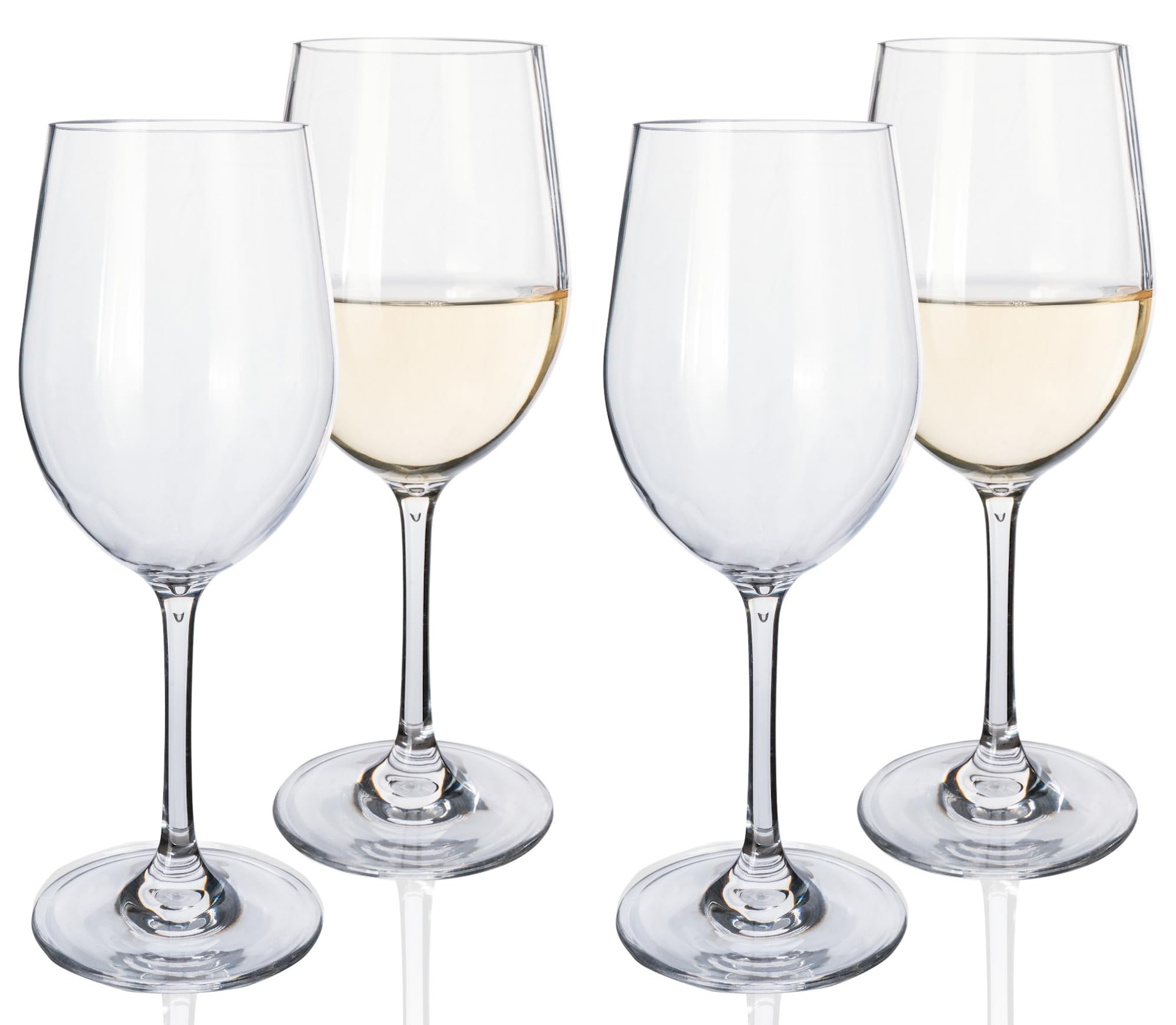 Vajilla de melamina para camping, 4 personas, armonía, 16 piezas + 4 copas de vino blanco, vajilla de pícnic, barbacoa