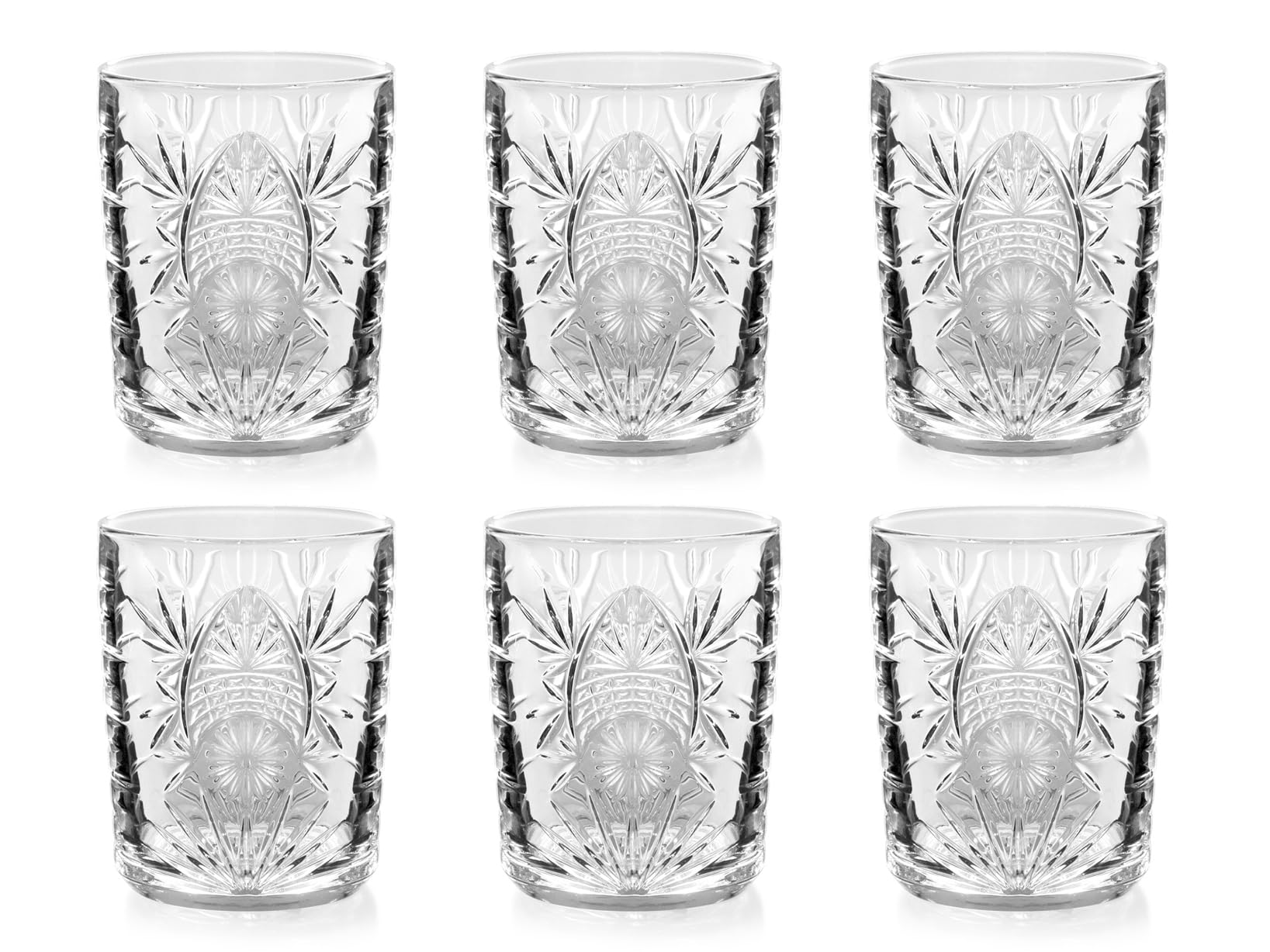 H&H Set of 6 Drink Glasses Cl35