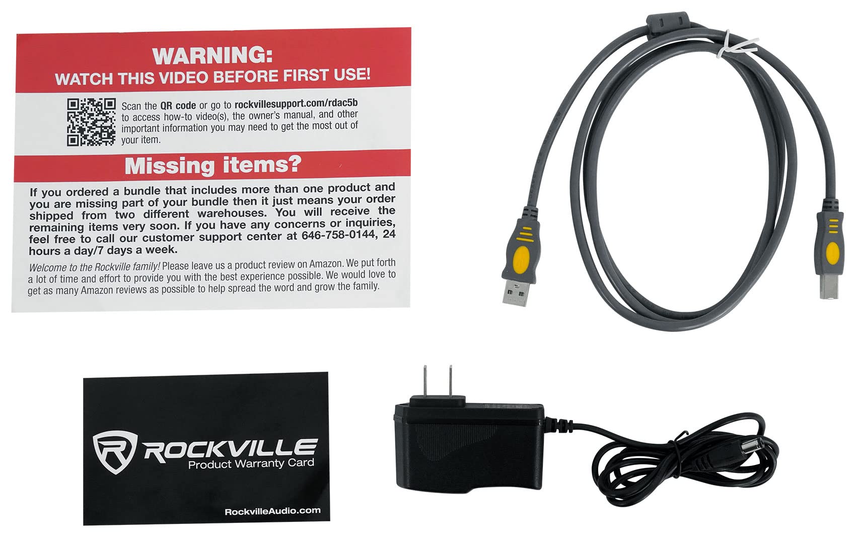 Rockville RDAC5B DAC convertitore digitale ad analogico USB/ottico/RCA/amplificatore per cuffie