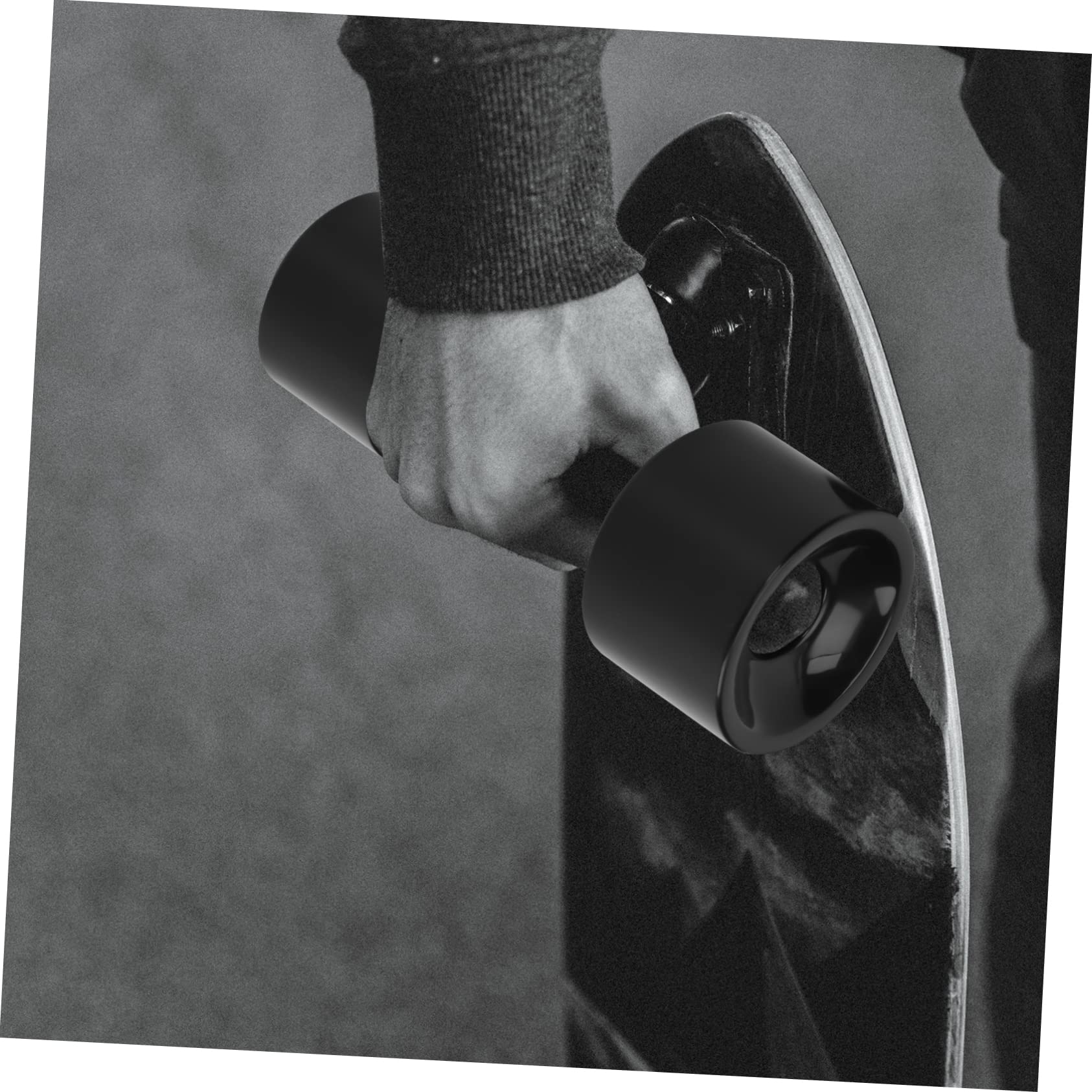 Mikikit 4pcs Skateboard Wheel Replacement Pu Wheel for Chic Skateboard Supplies