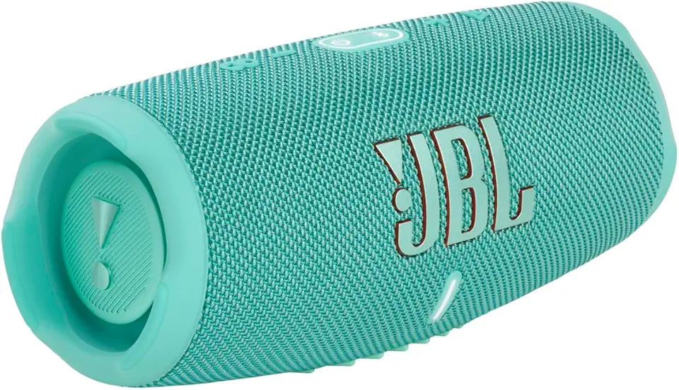 JBL CHARGE 5 – Alto-falante Bluetooth portátil com IP67 à prova d'água e carregamento USB – azul-petróleo