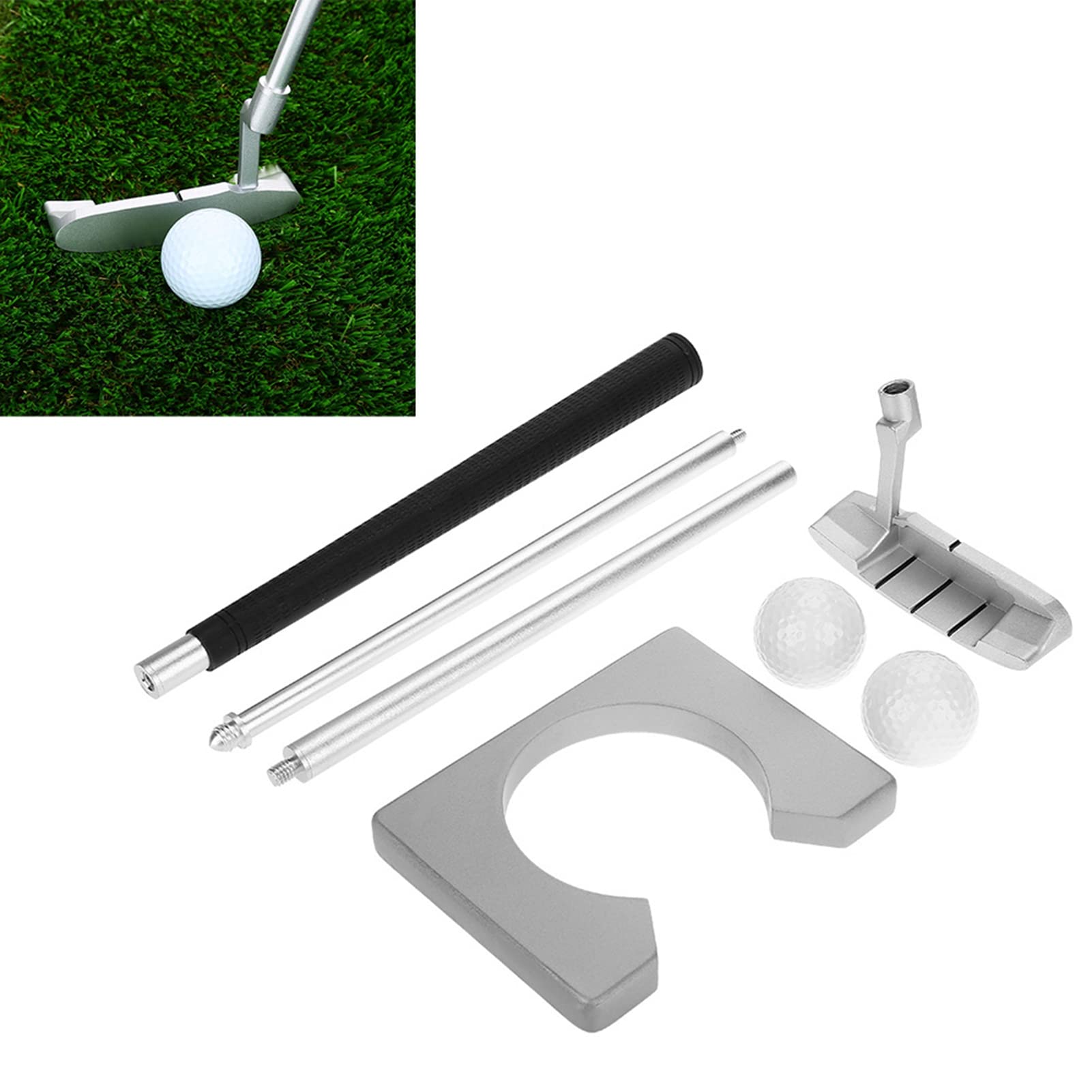 Portable Putter Set, Putting Cup Training Clubs Putter Kit Set Indoor Putting Cup Practice Practice Kit with Balls & Bag