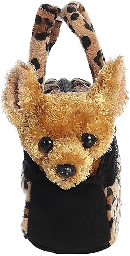 Miniatura 3 de Aurora World Fancy Pals Chihuahua - Cartera transportadora con peluche