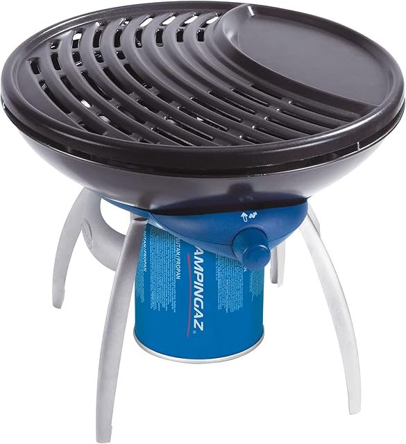 Campingaz Party Grill, Camping Stove and Grill, All-in-One Portable Camping BBQ, with Griddle, Grid and Pan Support